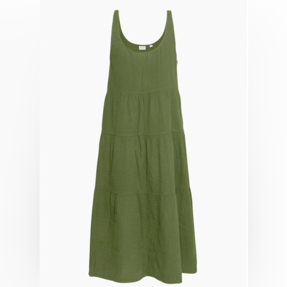 Elegant Green Sleeveless Maxi Dress
